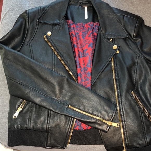 Free people leather jacket - Picture 3 of 5
